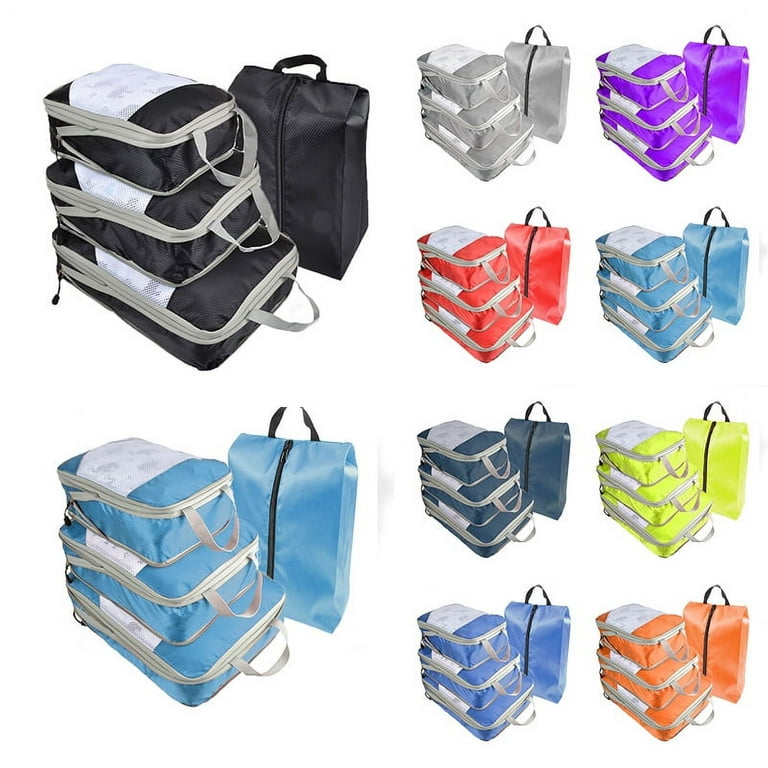 5pcs Travel Transparent Clothes Storage Bags Vacuum Bags for Shoes