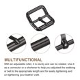 thumbnail image 3 of Uxcell 5Pack 0.94" Single Prong Belt Buckle Square Center Bar Buckles for Leather Craft, Dark Grey, 3 of 7