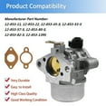 thumbnail image 4 of Carburetor 1285382S 1285357S 12853139S Fit for Kohler CV12.5 CV13S CV13T CV14 CV14S CV15S CH13 CH14 CH15 CV13 CV14 CV15 CV16 AM125355 LT133 LT150 LT155 LTR155 GS30 Engine Carb Carburetor with Gaskets, 4 of 6