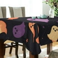 thumbnail image 5 of Yayeee Tablecloths 54" x 54" Rectangle Wrinkle Resistant Party Table Cover, Halloween Purple Ghosts, 5 of 8