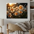 thumbnail image 2 of Designart "Daffodils landscape Sunrise II" Floral Metal Wall Decor, 2 of 5