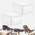 thumbnail image 4 of Caja de Zapatos Transparente Sunnimix Cierre Magnético Apilable Panel Transparente, 4 of 7