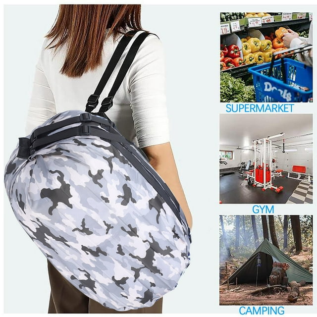 Portable Foldable Shopping Bag Large Capacity Tote Bag For Storage Reusable Grocery Bags Travel Bag