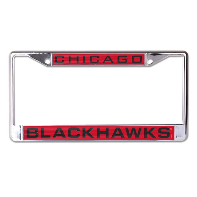 Cadre de Plaque d'Immatriculation Chicago Blackhawks - Incrusté