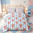 thumbnail image 2 of Erosebridal Modern Striped Quilt Full,Line Art Full Bedspread Sets,3 Pieces,1 Coverlet and 2 Pillowcases, 2 of 7