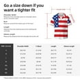 thumbnail image 6 of Zufioo America Flags3 Print Mens Button Down Short Sleeve Shirt,Classic Plaid Shirt,Mens Accessories Fashion Shirt-4X-Large, 6 of 6