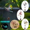 thumbnail image 2 of Bouanq Outdoor Wind Chimes Solar Butterfly Wind Chimes Luminous Wind Chime Butterfly Shape Fluorescent Acrylic Sheet Solar Heating Wind Chime Decorative for Garden Patio Home Party Yard, 2 of 4