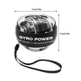 thumbnail image 2 of Wrist Trainer Ball, Auto-Start Wrist Strengthener Gyroscopic Forearm Exerciser Gyro Ball for Strengthen Arms, Fingers, Wrist Bones and Muscles(Black), 2 of 7