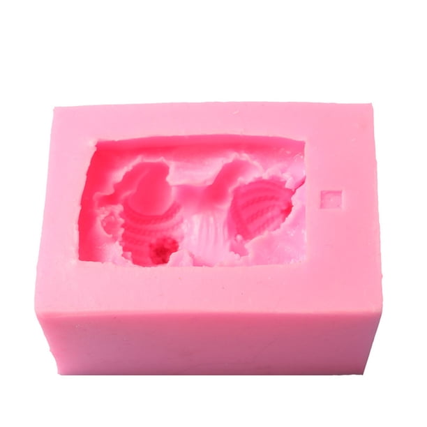 Cateissary 3D Baby Cake Fondant Molde de silicona Hogar Chocolate Sugarcraft Mold Restaurante Hornear Cocina Gadget Utensilios para hornear Accesorio Cocina y Comedor Cateissary HA078900-00