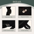 thumbnail image 6 of Zhengup Small Mini Backpack for Women,Corduroy Tiny Backpack,Fashion Cute Bookbag Backpack Purse,Black, 6 of 6