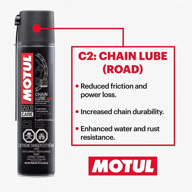Motul Pack Grasa Cadena Factory C4 + Limpiador De Cadena C1 + Cepillo