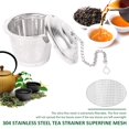 thumbnail image 3 of AMERTEER 304 Stainless Steel Tea Infuser Premium Tea Filter Mesh Tea Sieve Multifunctional Food Grade Tea Strainer, 3 of 7