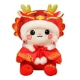thumbnail image 4 of DOLITY Chinese New Year Dragon Plush Doll Cute Cartoon Lightweight Soft Stuffed Toy 33cm, 4 of 8