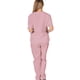thumbnail image 4 of Conjunto de uniforme médico para mujer Nikou color rosa cuello en V verano suave fino secado rápido M, 4 of 12