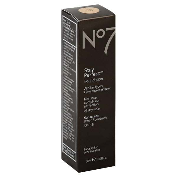No7 Stay Perfect Foundation SPF 15 Light Shades Cool Ivory 1oz