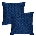 thumbnail image 1 of Juego de 2 fundas de almohada decorativas de terciopelo, conjunto de textura cuadrada, funda de almohada para sofá y dormitorio, 1 of 5