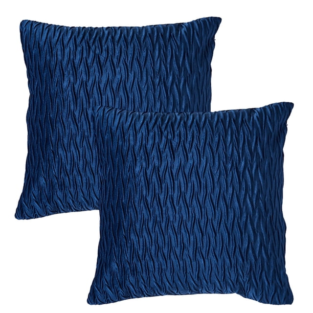 Juego de 2 fundas de almohada decorativas de terciopelo, conjunto de textura cuadrada, funda de almohada para sofá y dormitorio
