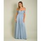 thumbnail image 1 of Krisp - Vestido Largo Maxi Múltiples Direcciones para Mujer (Azul Dust), 1 of 2