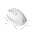 thumbnail image 3 of Wireless Bluetooth Mouse, 2.4GHz Silent Mouse, Small & Portable Cordless Mouse with Built-in Rechargeable Battery for Laptop, Pc, Desktop, Notebook,Gifts for Men Women(White), 3 of 6
