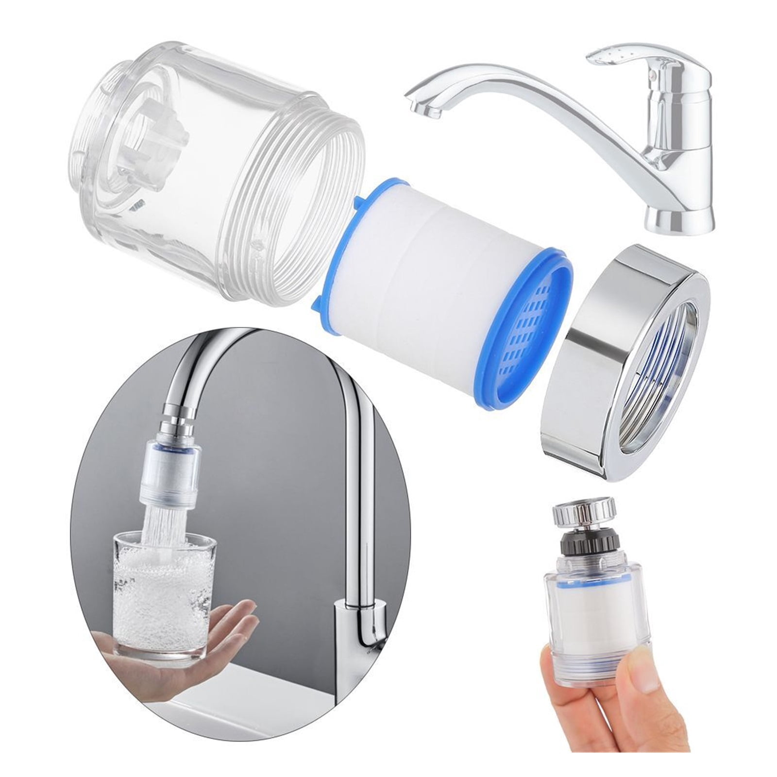 Kitchen Sink Faucet Sprayer Attachment, Faucet Aerator Adjustable Sprayer Filter Diffuser Water Saving Nozzle Faucet Extender Connector ,Water Saving