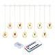 thumbnail image 1 of Guirnalda de luces LED navideñas con control remoto, adorno colgante para festivales y fiestas. 3 pilas AA, 1 of 8
