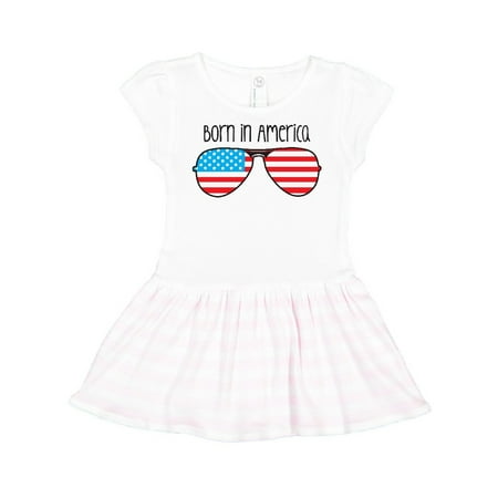 

Inktastic Born in America Gift Toddler Girl Dress