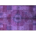 thumbnail image 1 of Ahgly Company Indoor Rectangle Oriental Purple Industrial Area Rugs, 4' x 6', 1 of 4