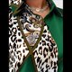 thumbnail image 4 of Blusas para Mujer, con Botones, Estilo Informal, de Negocios, de Larga, Elegantes y Sexys. Leopardo Verde XXL, 4 of 9