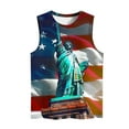 thumbnail image 5 of Tank Tops for Women under $5 Independence Day Sleeveless Round Neck Casual T-shirt Multicolor XL, 5 of 5