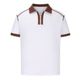 thumbnail image 3 of Birdeem Blouse Décontractée pour Hommes à Manches Courtes avec Fermeture Éclair et Col Rabattu, 3 of 6