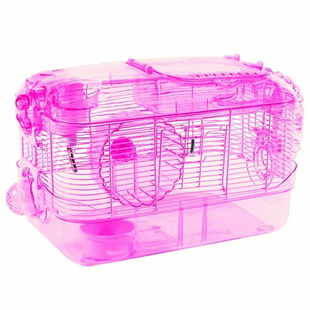 kaytee crittertrail one level pink habitat walmart com