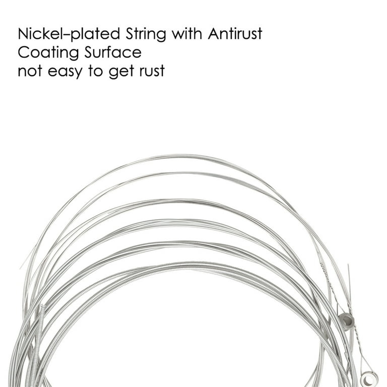 6pcs Electric Guitar Strings Nickel plated Ball end Steel Core 6