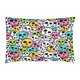 thumbnail image 3 of Juego de ropa de cama de 3 piezas ABPHQTO Funda de edredón calaveras rosas y amarillas tamaño doble, 3 of 4