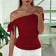 thumbnail image 3 of Camisetas Casuales de Mujer sin Mangas Diseño de Cuello en V, Ligero Poliéster Primavera Y Blusa de Verano, 3 of 4