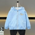 thumbnail image 3 of Cethrio Kids Boys Jackets with Hooded, Lightweight Long Sleeve Zip up Fall Boys Outerwear Blue Size 4T, 3 of 4