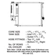 thumbnail image 2 of CSF 2524 1 Row Plastic Tank Aluminum Core Radiator, 2 of 2