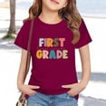 thumbnail image 2 of LIJCC Garçons Filles Premier Jour de Première Année Rentrée des Classes T-Shirt en Coton T-Shirt à Manches Courtes Haut T-Shirt à Imprimé Lettres Haut de Rentrée, 2 of 5