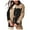 Black, variant on Women's Fall Denim Jacket Edge Trim Contrast Color Long Sleeve Coat Lightweight Comfortable Trendy Winter Tops Brown