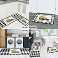 thumbnail image 6 of Sunflower Truck Kitchen Decor Rug Set of 2, Microfiber Washable for Kitchen Sink, Laundry, Office, Decoration Indoor Floor Mats 17"x47"+17"x30" (Sunflower Truck), 6 of 6