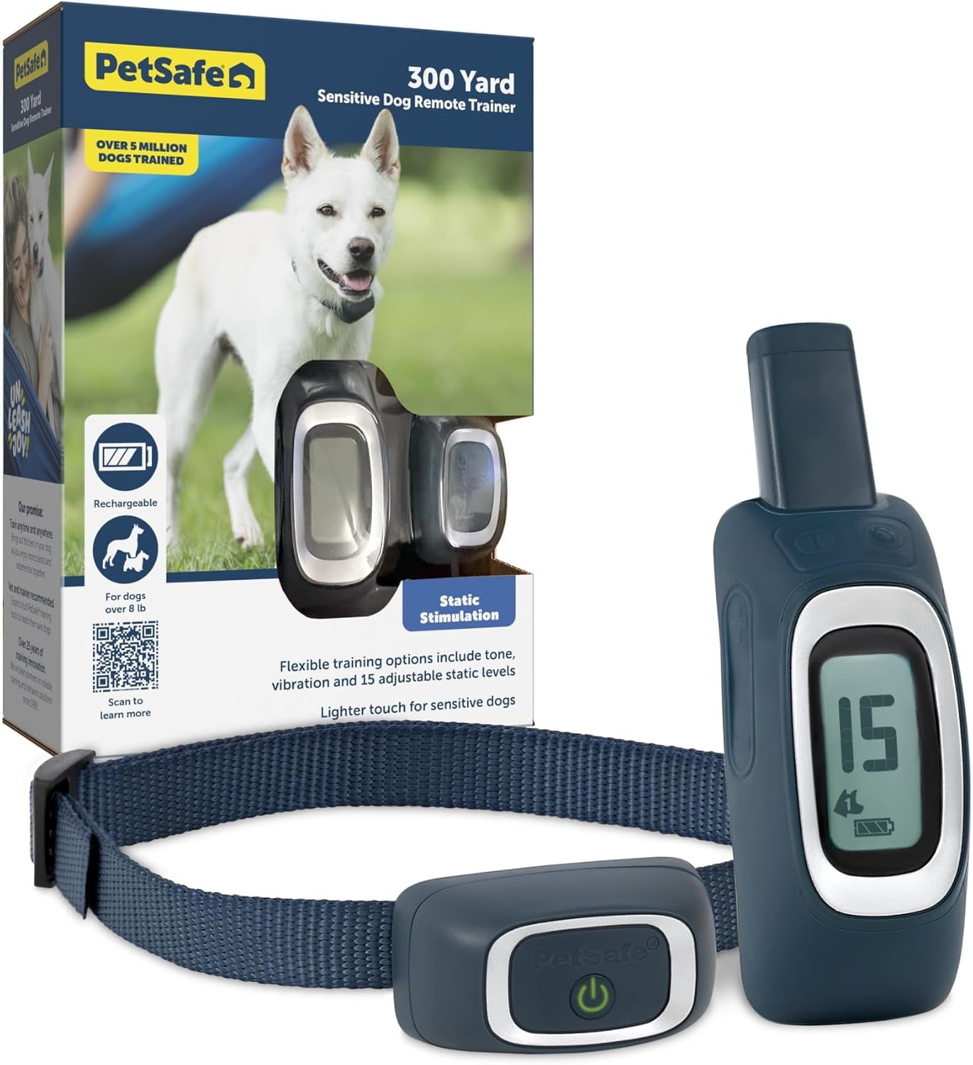PetSafe 300 Yard Remote Dog Trainer: Modes, 1-15 Levels of