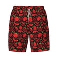 thumbnail image 4 of Lsque Mens Swim Trunks Tomatoes And Chili Pattern - Bathing Suit Compression Liner - Beach Swim Shorts Swimwear - (S-3XL) - Stretch Quick Dry -Medium, 4 of 9