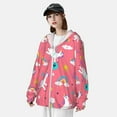 thumbnail image 5 of Goofa Yoga Unicorn Printed Women's UPF 50+ Sun Protection Hoodie Jacket Lightweight Long Sleeve Sun Shirt for Women with Pocket Hiking Outdoor-XX-Large, 5 of 9