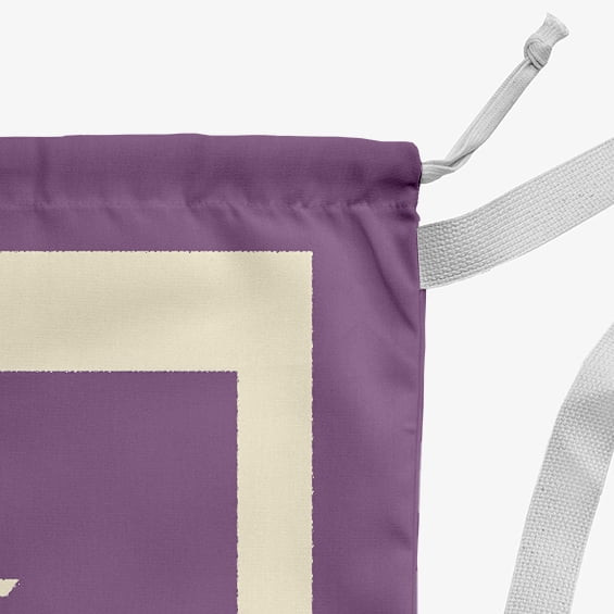 Simply Daisy Canvas Joy 28 x 36 in Lavender Laundry Bag
