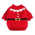 thumbnail image 2 of Bifavgk Christmas Dog Sweater, Warm Knit Turtleneck Puppy Pullover for Small Medium Dogs, 2 of 9