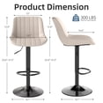thumbnail image 2 of Juego de 4 Banquetas Youhauchair Ajustables Giratorias Beige, 2 of 7