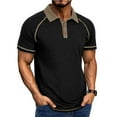thumbnail image 2 of yillto Men Big and Tall Tshirts Collared Button down Short Sleeve Golf Shirt Causal Business Tops, 2 of 7