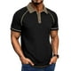 thumbnail image 1 of pstuiky camisetas camisas para hombre, Blusa de manga corta con cuello vuelto, transpirable, con botones y color liso para hombre ropa de hombre s, 1 of 7