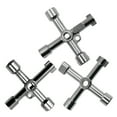 thumbnail image 5 of lanema 4 Way Key Cross Key Wrench Multi-Functional Cross Key for Plumbers Cabinet, 5 of 12