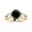 Yellow Gold, variant on 2 to 5 Carat Designer Twisting Eternity Channel Set Four Prong Diamond Engagement Ring with a Black Diamond Heirloom Quality Center Platinum 2 Carat Center Size: 5