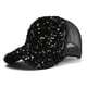 thumbnail image 2 of Gorra de béisbol ajustable con lentejuelas unisex - Sombrero de playa transpirable, circunferencia de la cabeza de 56-62 cm, mezcla de algodón 65 % - Estilo hip hop de moda, 2 of 2